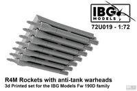 R4M Rockets With Anti-Tank Warheads - 3D Printed For IBG Fw 190D Family - Image 1