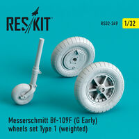 Bf-109 (F, G-early) wheels set type 1 (weighted)