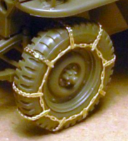 Tyre chains for WWII Jeep
