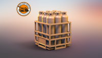 Crate B With Cylinders