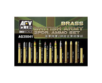British Army QF 2pdr Ammo Set (Brass) - Image 1