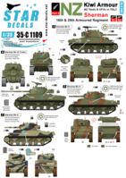 Kiwi Armour # 2. Shermans & Firefly - NZ 18th and 20th Armoured Reg.