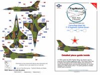 Lockheed-Martin F-16 C - Aggressor Splinter Green/Black/Brown camouflage pattern paint masks (for Italeri, Revell and Tamiya kits) - Image 1