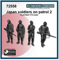 Japanese WWII Soldiers on Patrol Set 2 (3D-printed)