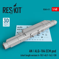 AN / ALQ-184 ECM Pod (Short Length Version) (A-10, F-4G, F-16, C-130) (3D Printing)